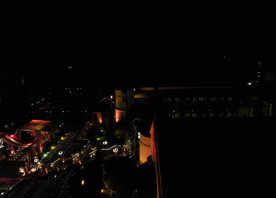 9th February, 2024 : A Slow Motion Shot of an Indian Wedding Venue Decoration in India