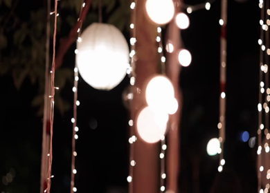 A Slow Motion Shot of an Indian Wedding Venue Decoration in India