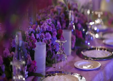 A Slow Motion Shot of an Indian Wedding Venue Decoration in India