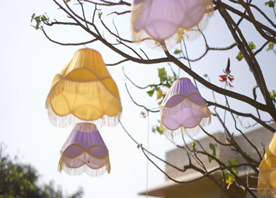 A Slow Motion Shot of an Indian Wedding Venue Decoration in India