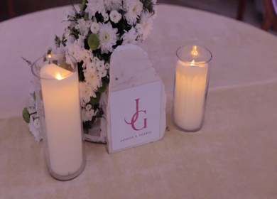 A Slow Motion Shot of an Indian Wedding Venue Decoration in India