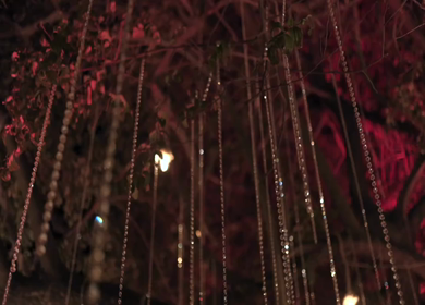 A Slow Motion Shot of an Indian Wedding Venue Decoration in India