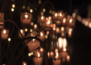 A Slow Motion Shot of an Indian Wedding Venue Decoration in India