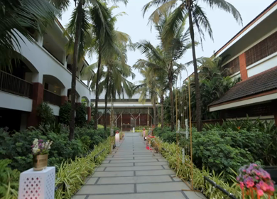A Slow Motion Shot of an Indian Wedding Venue Decoration in India