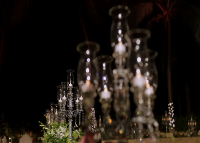 A Slow Motion Shot of an Indian Wedding Venue Decoration in India