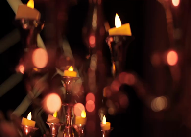 A Slow Motion Shot of an Indian Wedding Venue Decoration in India