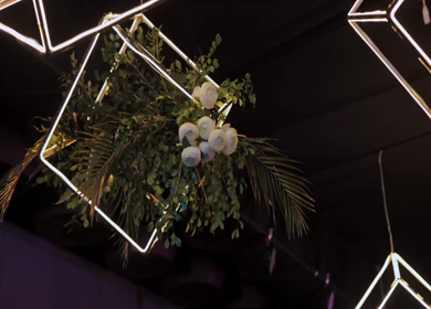 A Slow Motion Shot of an Indian Wedding Venue Decoration in India