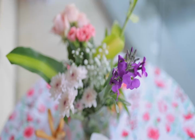 A Slow Motion Shot of an Indian Wedding Venue Decoration in India