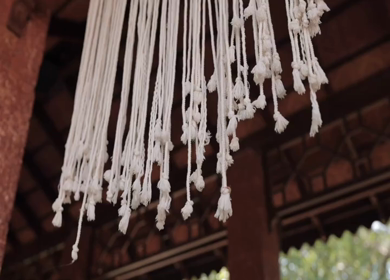 A Slow Motion Shot of an Indian Wedding Venue Decoration in India