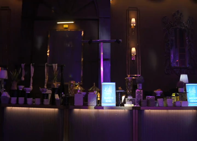 A Slow Motion Shot of an Indian Wedding Venue Decoration in India