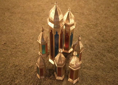 A Slow Motion Shot of an Indian Wedding Venue Decoration in India