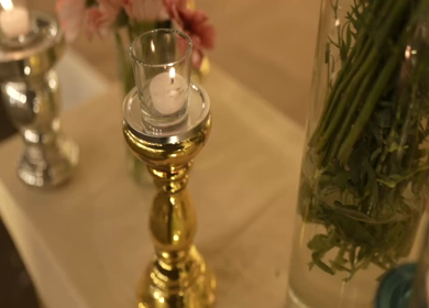 A Slow Motion Shot of an Indian Wedding Venue Decoration in India
