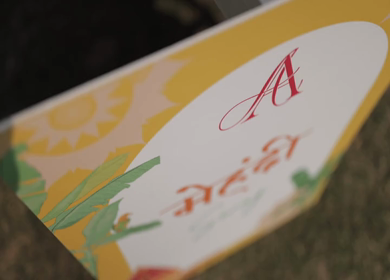 A Slow Motion Shot of an Indian Wedding Venue Decoration in India