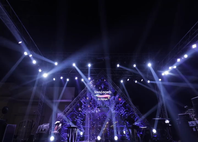 ITC Maurya, New Delhi - 5th January 2025 : A Slow Motion Shot of an Indian Wedding Venue Decoration in India