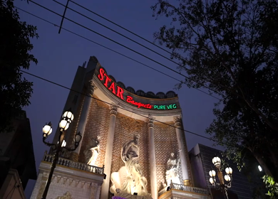 Star Banquets - 5th February 2025: A Slow Motion Shot of an Indian Wedding Venue Decoration in India