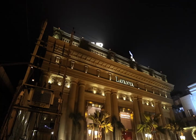 The Grandeur by Lavanya,New Delhi - 5th February 2025: A Slow Motion Shot of an Indian Wedding Venue Decoration in India