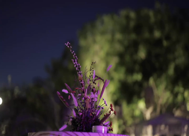A Slow Motion Shot of an Indian Wedding Venue Decoration in India
