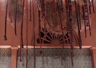 A Slow Motion Shot of an Indian Wedding Venue Decoration in India