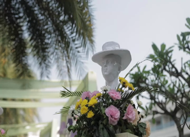 A Slow Motion Shot of an Indian Wedding Venue Decoration in India
