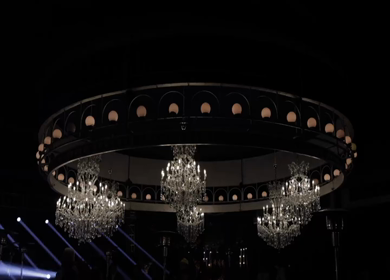 A Slow Motion Shot of an Indian Wedding Venue Decoration in India