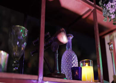 A Slow Motion Shot of an Indian Wedding Venue Decoration in India