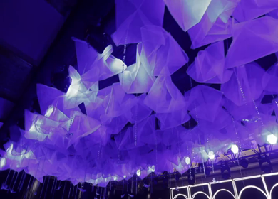 A Slow Motion Shot of an Indian Wedding Venue Decoration in India