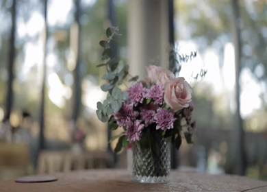 A Slow Motion Shot of an Indian Wedding Venue Decoration in India