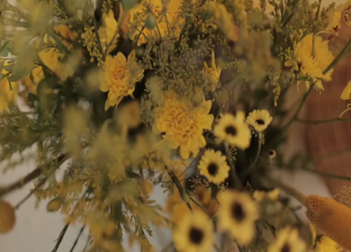 A Slow Motion Shot of an Indian Wedding Venue Decoration in India