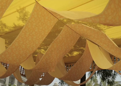 A Slow Motion Shot of an Indian Wedding Venue Decoration in India
