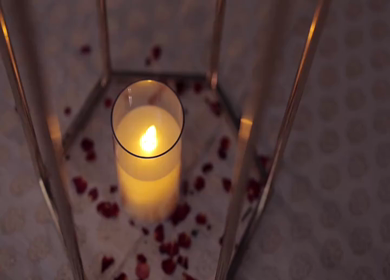 A Slow Motion Shot of an Indian Wedding Venue Decoration in India