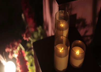 A Slow Motion Shot of an Indian Wedding Venue Decoration in India