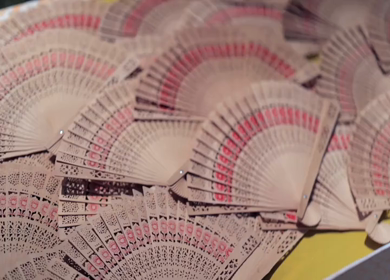 A Slow Motion Shot of an Indian Wedding Venue Decoration in India