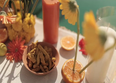 A Slow Motion Shot of an Indian Wedding Venue Decoration in India