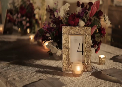 A Slow Motion Shot of an Indian Wedding Venue Decoration in India