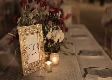 A Slow Motion Shot of an Indian Wedding Venue Decoration in India