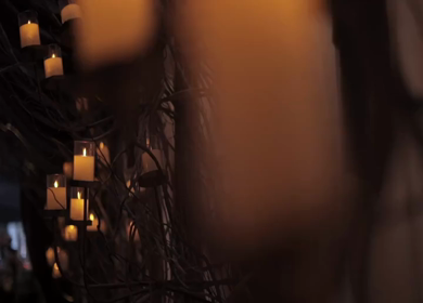 A Slow Motion Shot of an Indian Wedding Venue Decoration in India