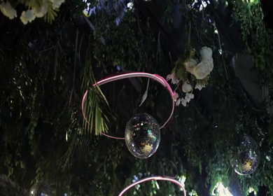 A Slow Motion Shot of an Indian Wedding Venue Decoration in India