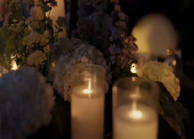 A Slow Motion Shot of an Indian Wedding Venue Decoration in India