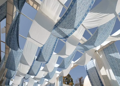 A Slow Motion Shot of an Indian Wedding Venue Decoration in India