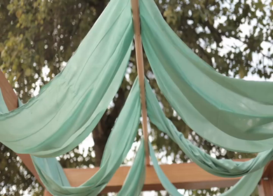 A Slow Motion Shot of an Indian Wedding Venue Decoration in India