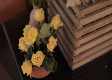 A Slow Motion Shot of an Indian Wedding Venue Decoration in India