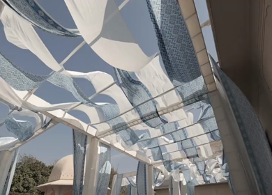 A Slow Motion Shot of an Indian Wedding Venue Decoration in India