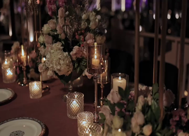 A Slow Motion Shot of an Indian Wedding Venue Decoration in India