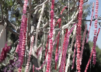 A Slow Motion Shot of an Indian Wedding Venue Decoration in India