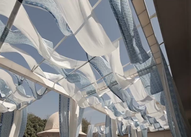 A Slow Motion Shot of an Indian Wedding Venue Decoration in India