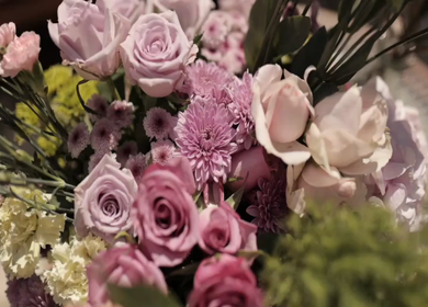 A Slow Motion Shot of an Indian Wedding Venue Decoration in India