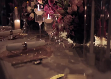 A Slow Motion Shot of an Indian Wedding Venue Decoration in India