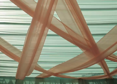 A Slow Motion Shot of an Indian Wedding Venue Decoration in India