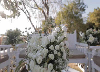 A Slow Motion Shot of an Indian Wedding Venue Decoration in India