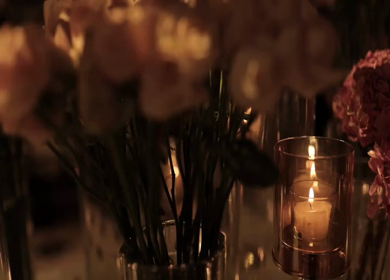 A Slow Motion Shot of an Indian Wedding Venue Decoration in India